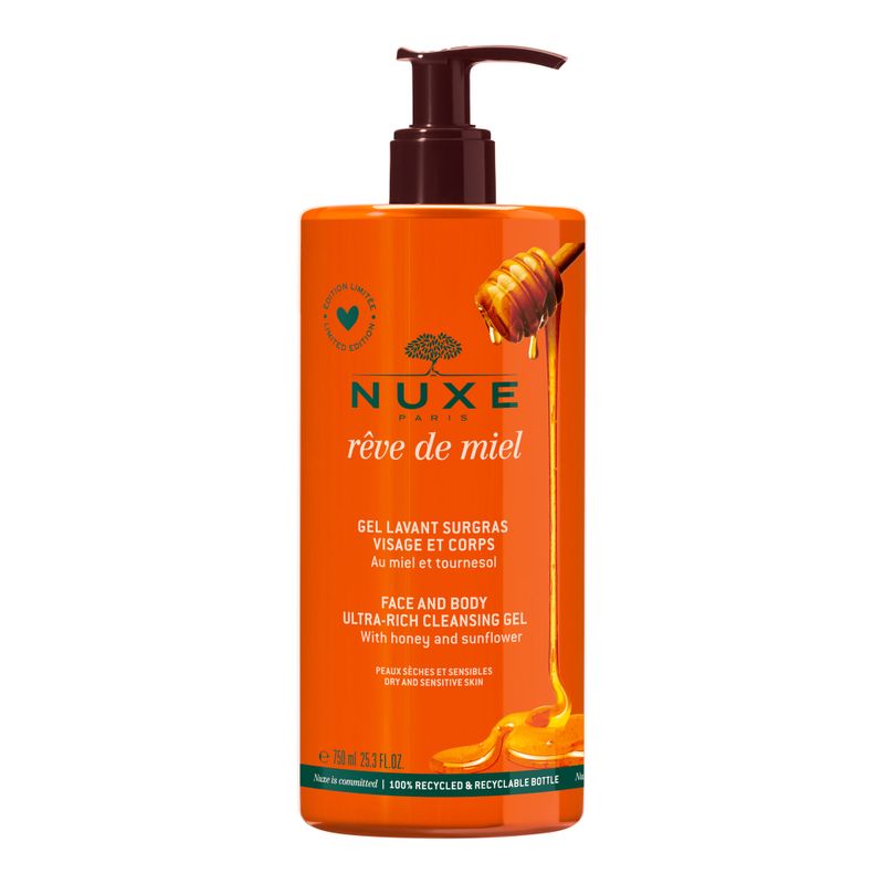 Nuxe Rêve De Miel Gel Detergente Viso E Corpo Al Miele In Edizione Limitata 750ml-1
