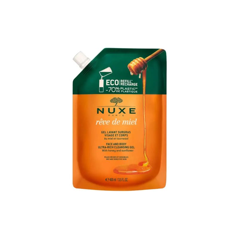 Nuxe Reve De Miel Ricarica Gel Lavante Surgrassante Viso E Corpo 400ml-1
