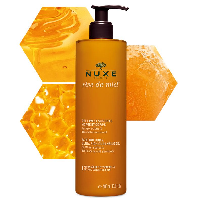 Nuxe Reve de Miel Gel emolliente senza sapone viso e corpo 400ml-1