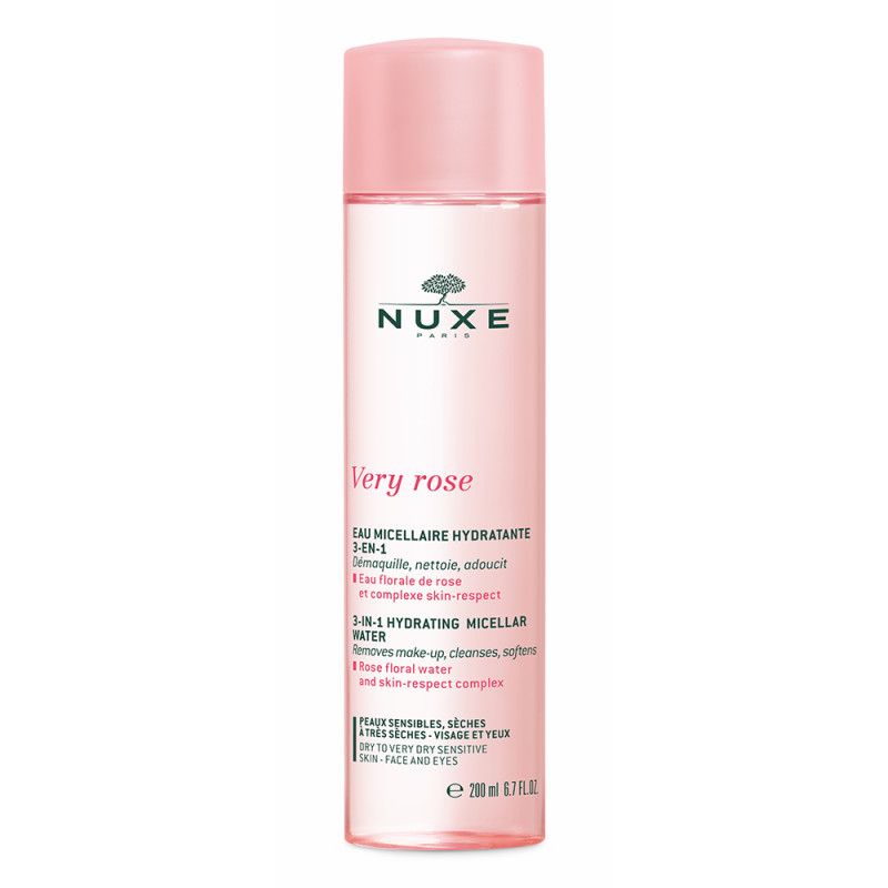 Nuxe Very Rose Acqua Micellare Idratante 3 in 1 pelle sensibile e secca 200ml-1