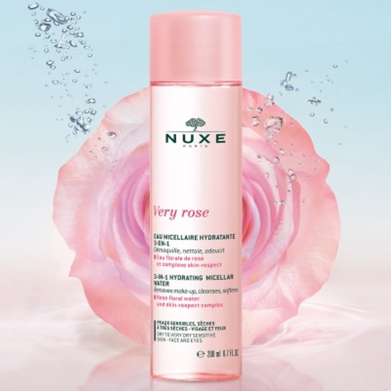 Nuxe Very Rose Acqua Micellare Idratante 3 in 1 pelle sensibile e secca 200ml-2