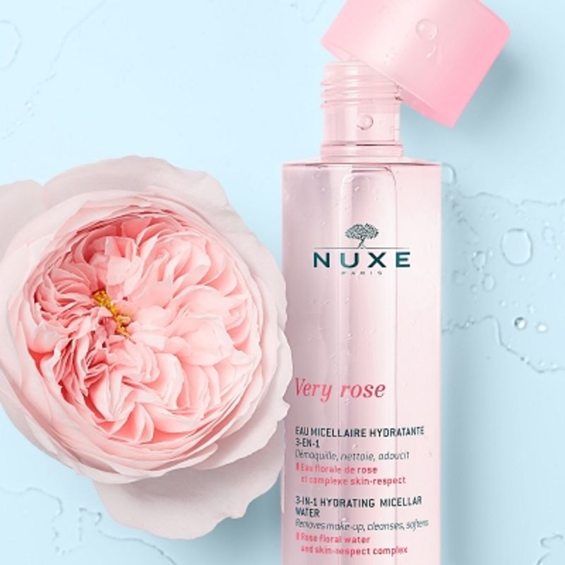 Nuxe Very Rose Acqua Micellare Idratante 3 in 1 pelle sensibile e secca 200ml-3