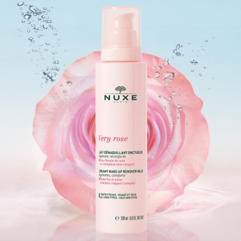 Nuxe Very Rose Latte Struccante Vellutato acqua di rosa 200ml-2