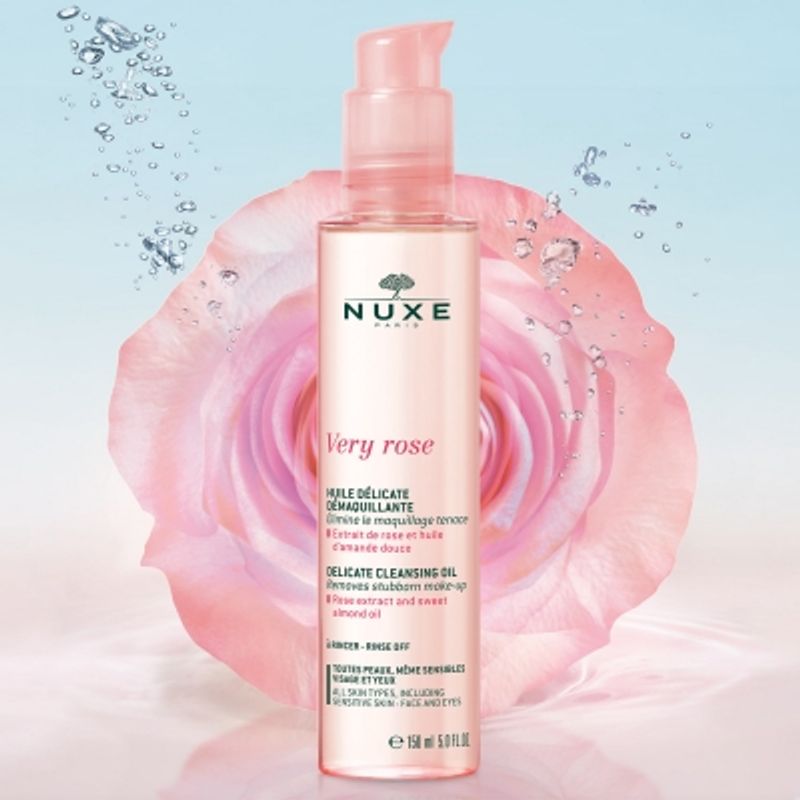 Nuxe Very Rose Olio Delicato Struccante acqua di rosa 150ml-2