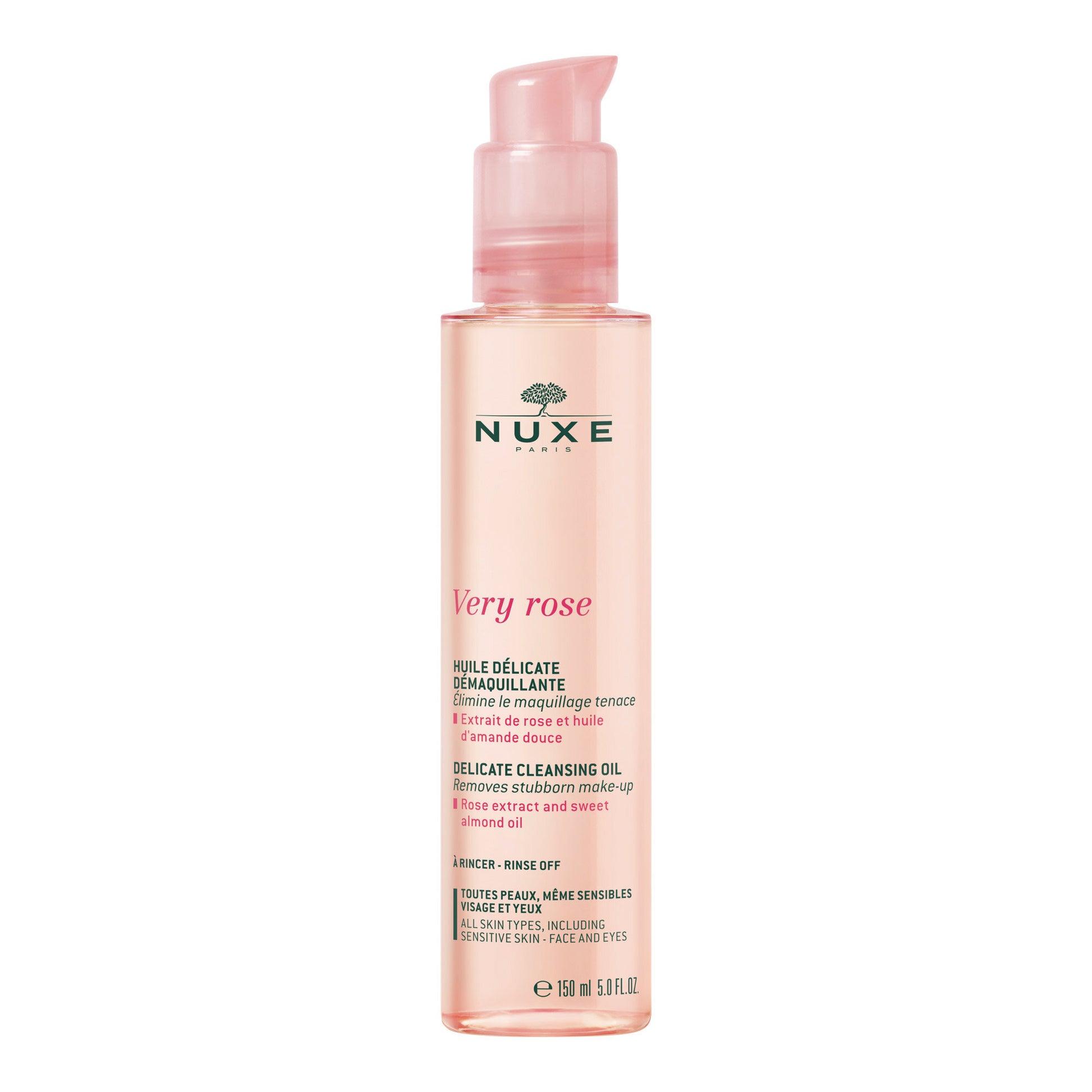 Nuxe Very Rose Olio Delicato Struccante acqua di rosa 150ml-5
