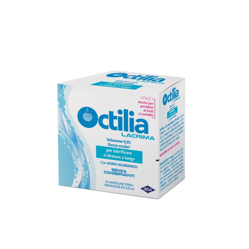 Octilia Lacrima gocce oculari lubrificanti 20 fiale da 0,35ml-1