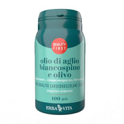 Erba Vita Olio di Aglio Biacospino e Olivo per la funzinalità cardiovascolare 100 perle-1