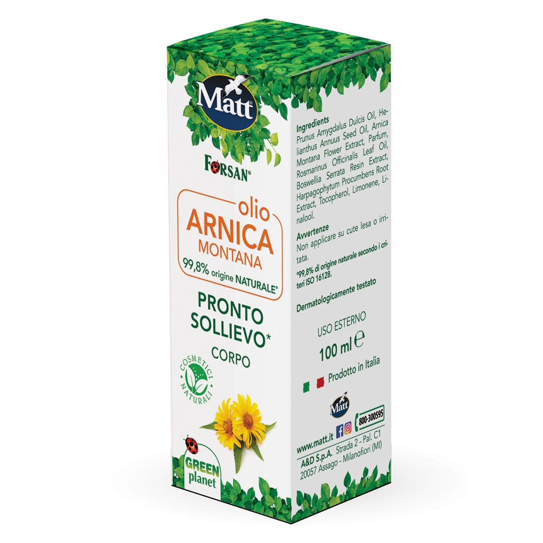 Forsan Olio Arnica Montana utile per l'affaticamento muscolare 100ml-5