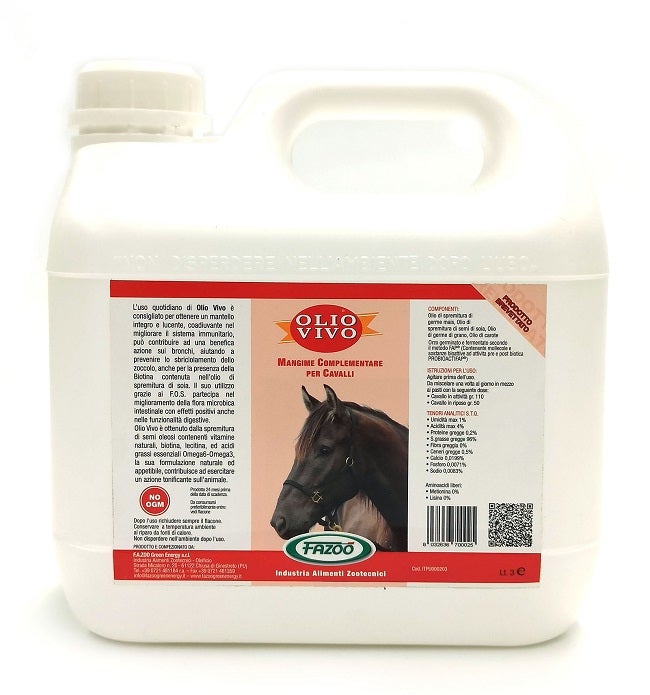 Fazoo Olio Vivo Per Equini 3 Litri-1