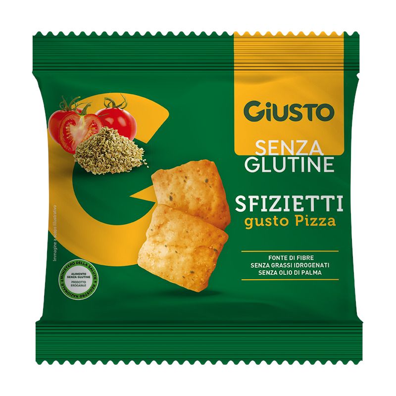Giusto Senza Glutine Sfizietti di Pizza snack senza glutine 40g-1