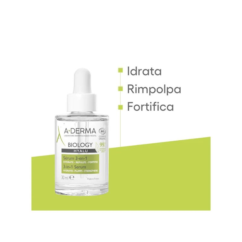 A-Derma Biology Hyalu siero 3-in-1 idratante 30ml-3
