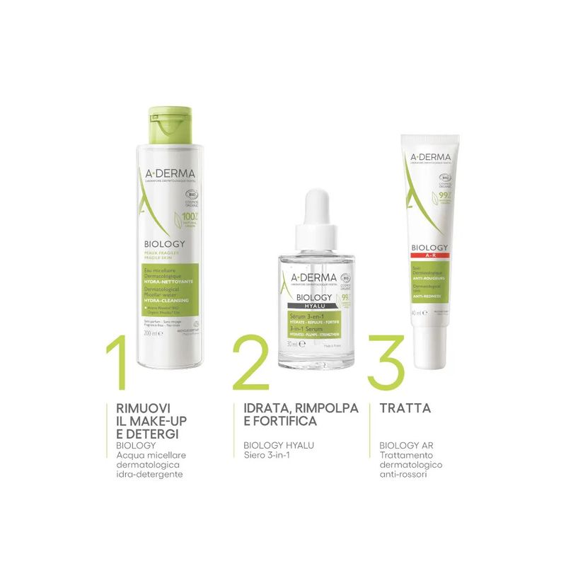 A-Derma Biology Hyalu siero 3-in-1 idratante 30ml-5