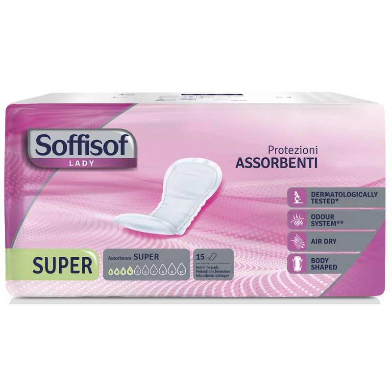 Soffisof Lady AirDry Super protezioni assorbenti 15 pezzi-1