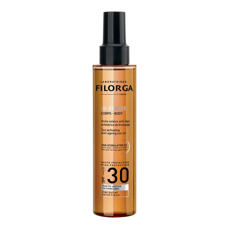 Filorga Uv-Bronze Body 30 Olio Solare Anti-Età Acceleratore Di Abbronzatura Spf 30 150ml-1