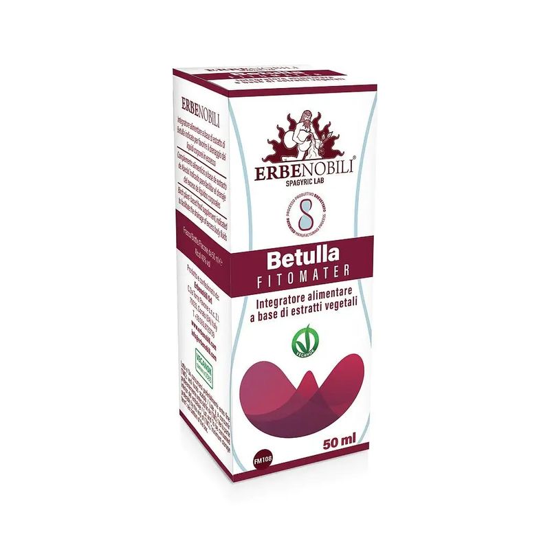 Erbe Nobili Fitomater Betulla per il drenaggio dei liquidi corporei 50ml-1