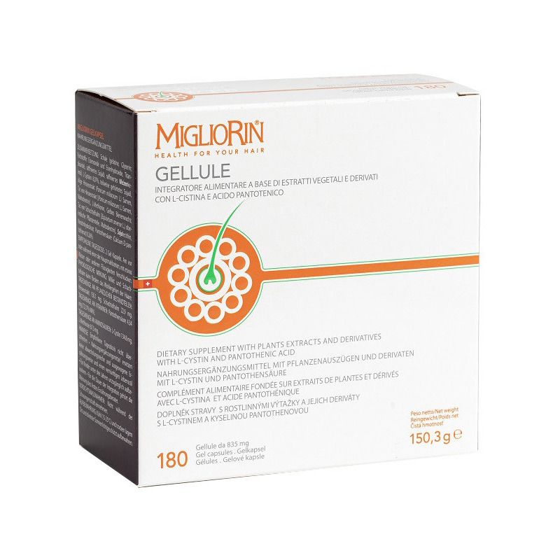 Migliorin Gellule per il benessere di capelli e unghie 180 gellule-1