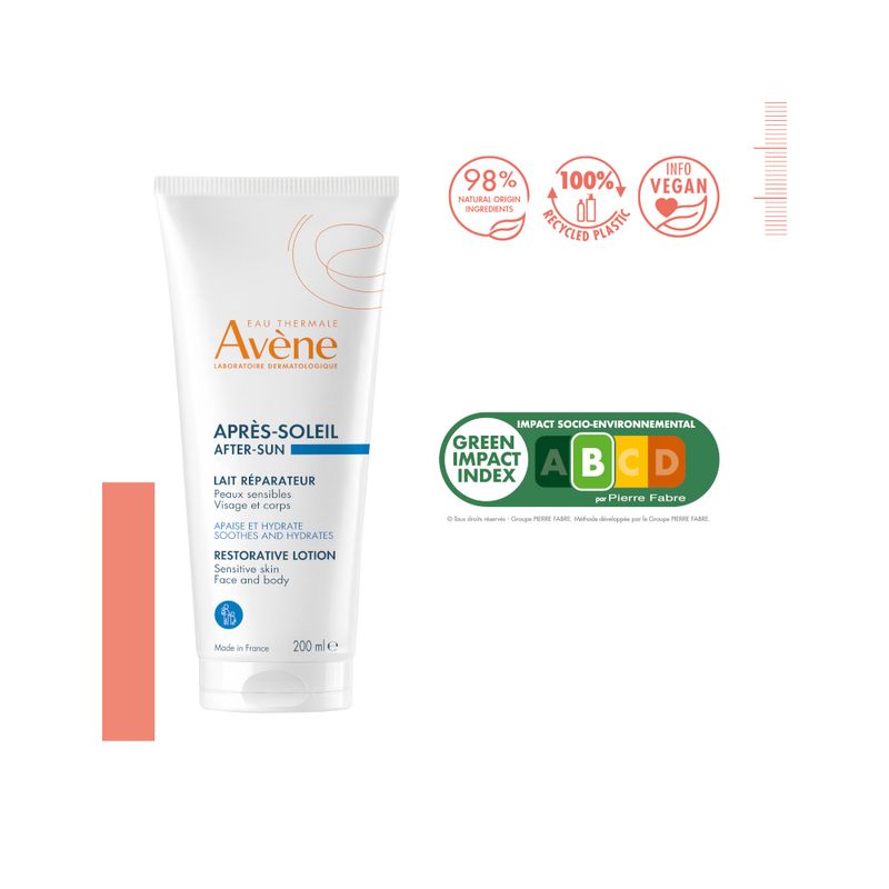 Avene Latte Ristrutturante Doposole 200ml-3