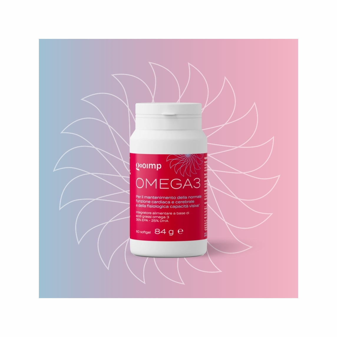 GOOIMP Omega 3 per il supporto delle funzioni cardiaca cerebrale e visiva 60 softgel-3
