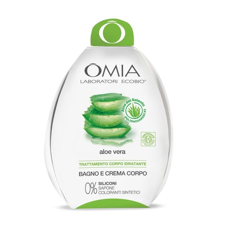 Omia Ovetto Ecobio Aloe Vera Dermo Bagno 400ml+Crema Corpo 200ml-1