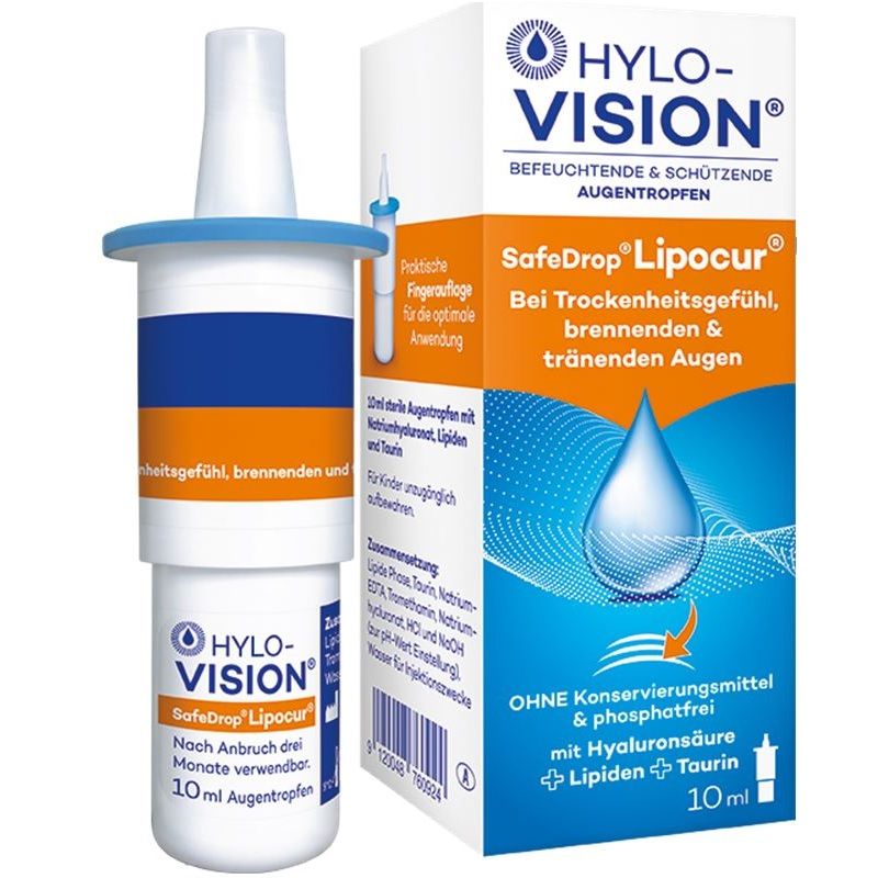 Omnivision Hylovision Safe Drop Lipocur collirio idratante e protettivo 10ml-1