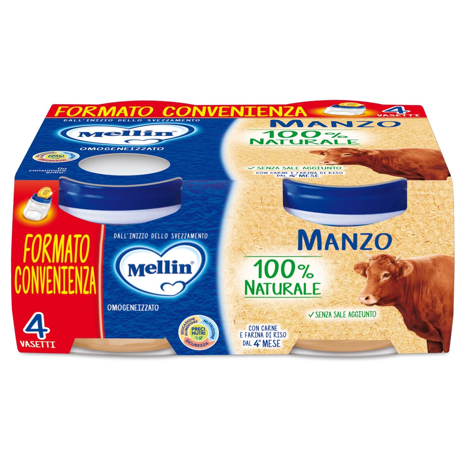 Mellin Omogeneizzato Manzo 320g-2