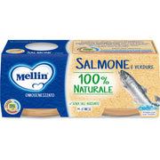 Mellin Omogeneizzato Salmone con Verdure 6mesi+ 2x80g-2