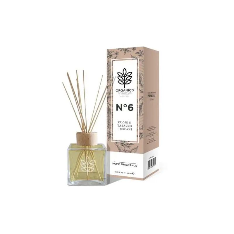 Organics Cosmetics Home Fragrance N°6 Cuoio E Tabacco Toscani 100ml-1