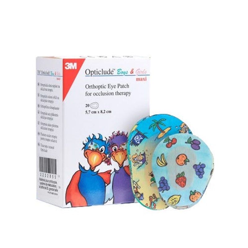 3M Opticlude Boys&Girls Cerotti Occlusione Ortottica 5,7x8cm 30 Pezzi-1