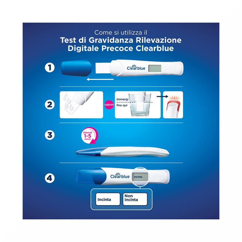Clearblue Test Gravidanza Digitale Precoce 1 Pezzo-3