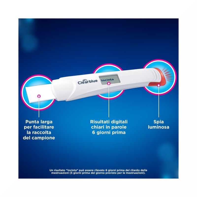 Clearblue Test Gravidanza Digitale Precoce 1 Pezzo-5