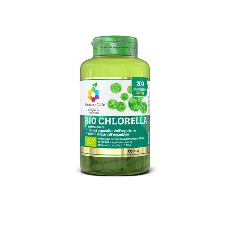 Optima Colours Bio Chlorella integratore antiossidante 200 compresse-1