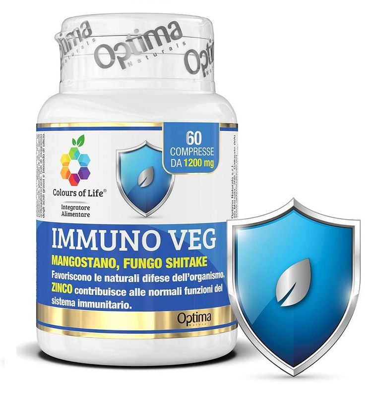 Optima Colours of Life Immuno Veg per il sistema immunitario 60 compresse-1