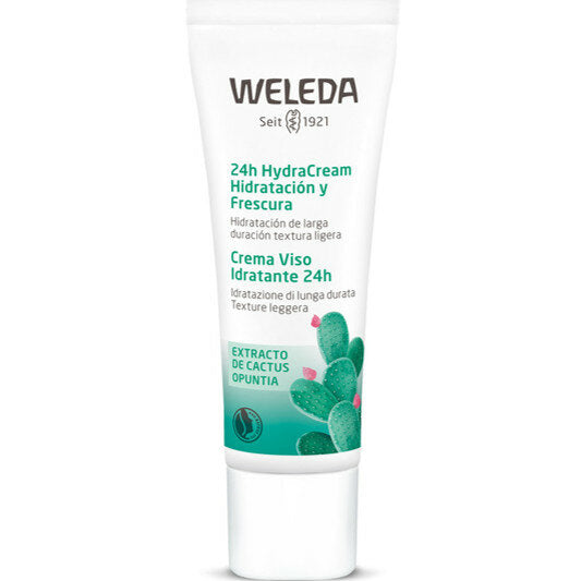 Weleda Opuntia Crema Viso Idratante 24h texture leggera BIO 30ml-2