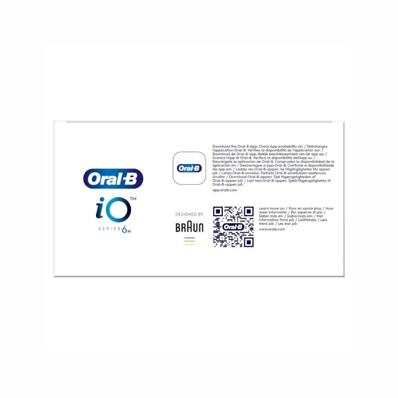 Oral-B iO6 spazzolino elettrico ricaricabile colore nero con custodia da viaggio-8