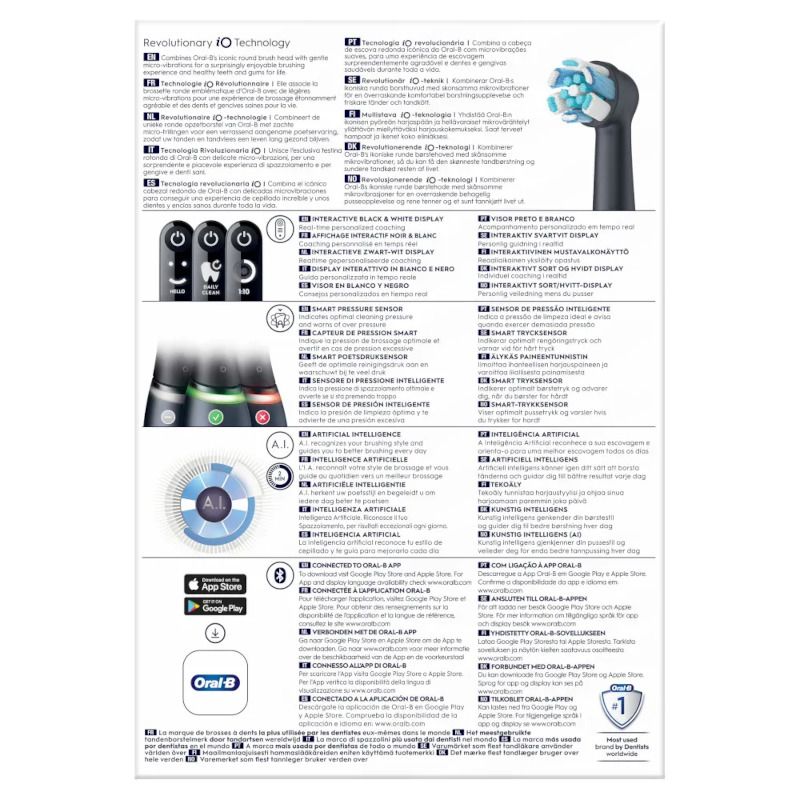 Oral-B iO6 spazzolino elettrico ricaricabile colore nero con custodia da viaggio-9