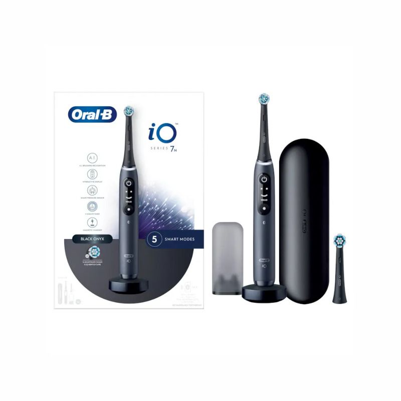 Oral-B iO 7 spazzolino elettrico ricaricabile colore nero + 2 testine di ricambio-3
