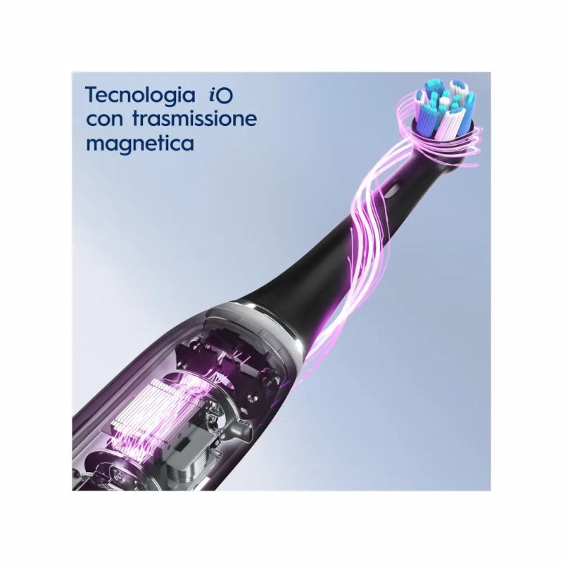 Oral-B iO 7 spazzolino elettrico ricaricabile colore nero + 2 testine di ricambio-7