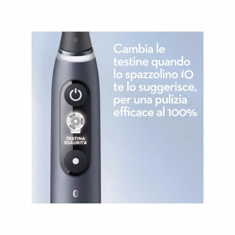 Oral-B iO 7 spazzolino elettrico ricaricabile colore nero + 2 testine di ricambio-8