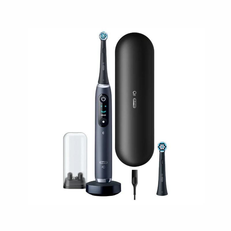 Oral-B iO 9 spazzolino elettrico ricaricabile colore nero + 2 testine di ricambio-5