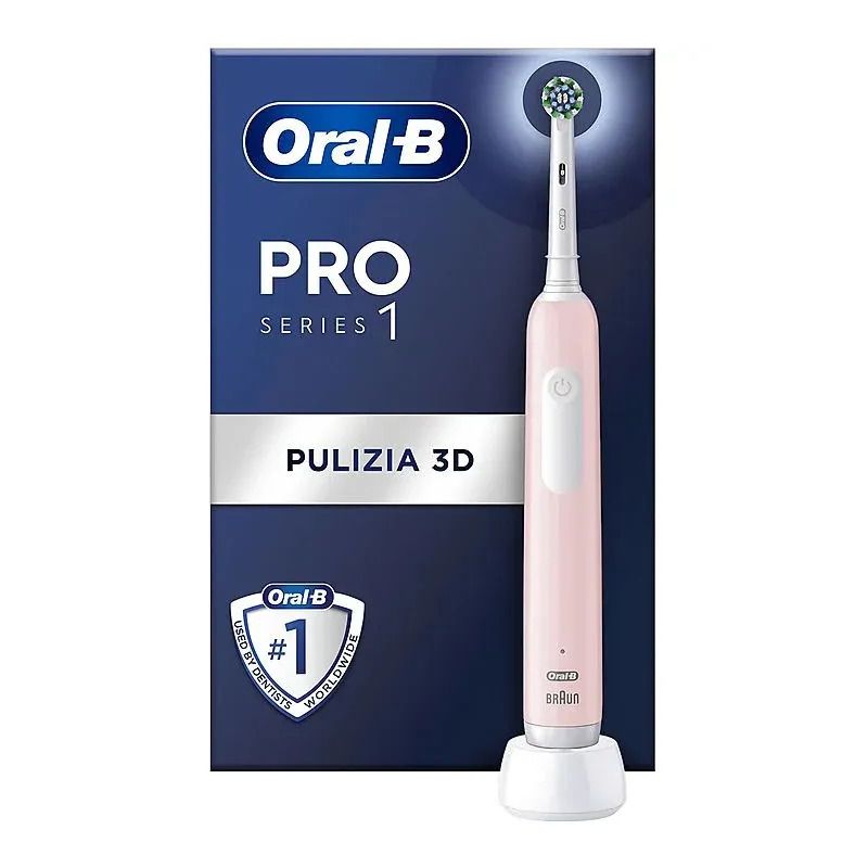 Oral-B Pro Series 1 Spazzolino Elettrico Rosa + 1 Testina Di Ricambio-1