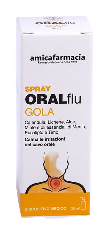Amicafarmacia OralFlu Gola Spray per le irritazioni del cavo orale 20ml-1