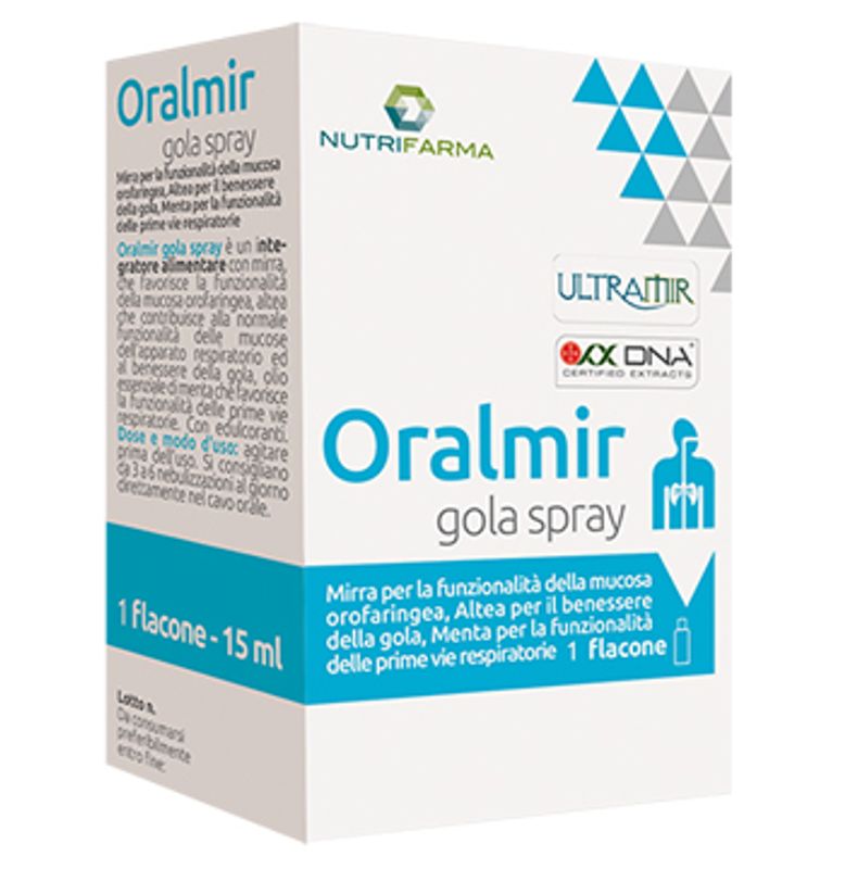 Oralmir Gola Spray per il benessere della gola 15ml-1