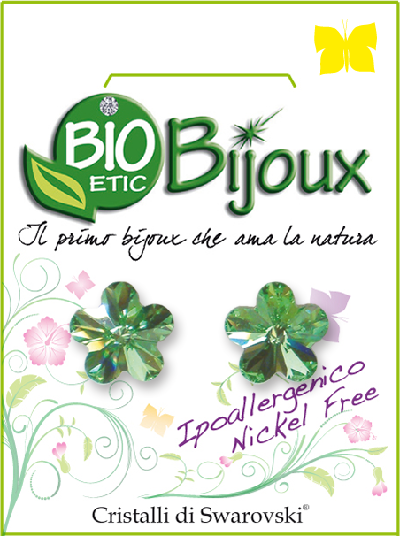 Bio Bijoux Orecchino Fiore 6mm Peridot-1