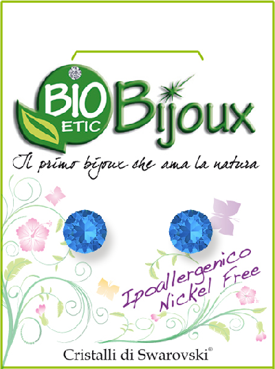 Orecchino Biobijoux Xirius 7,15mm Zaffiro-1