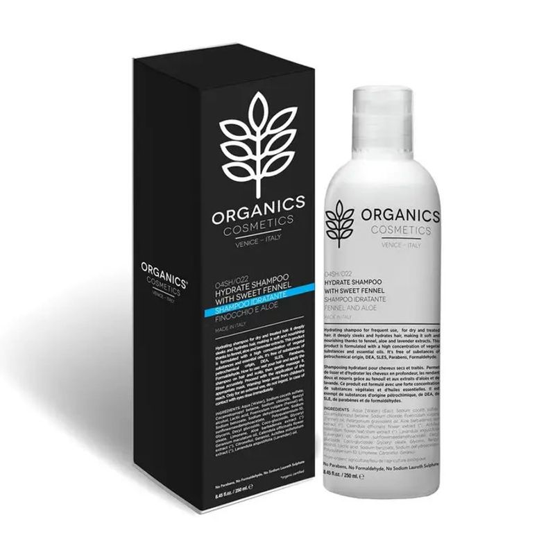 Organics Cosmetics Shampoo Idratante Con Finocchio E Aloe 250ml-1