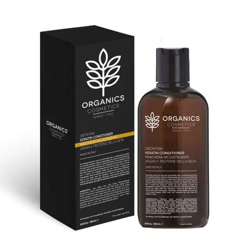 Organics Cosmetics Keratin Maschera Ricostruente Argan E Proteine Della Seta 250ml-1