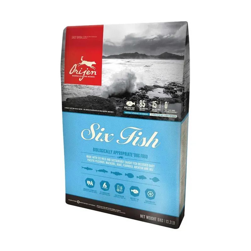 Orijen Six Fish Crocchette Di Pesce Per Cani Sacco 6kg-1