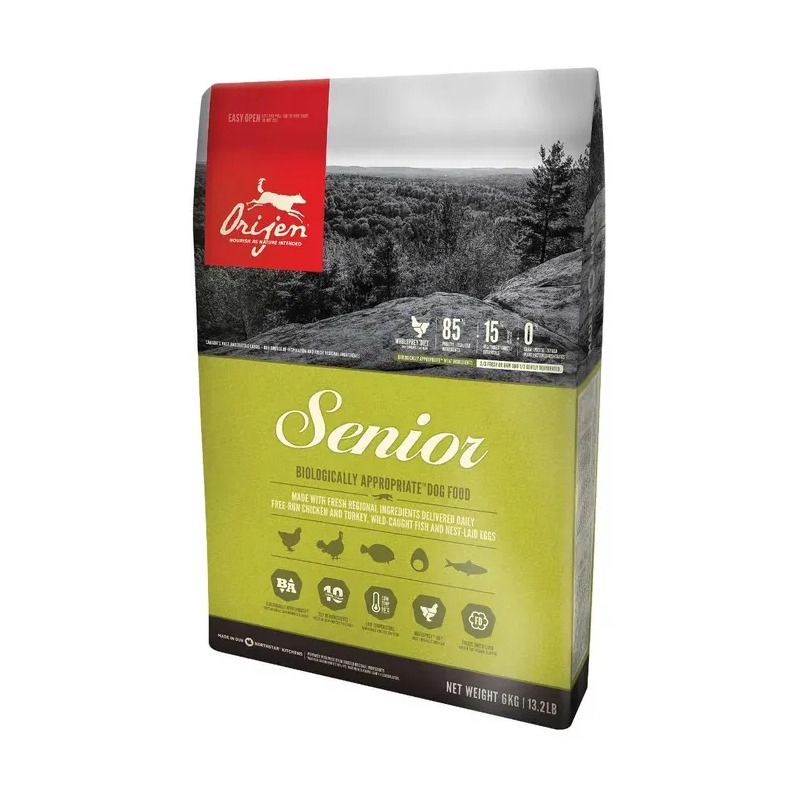 Orijen Senior Crocchette Con Pollo E Tacchino Per Cani Adulti E Anziani Sacco 6kg-1