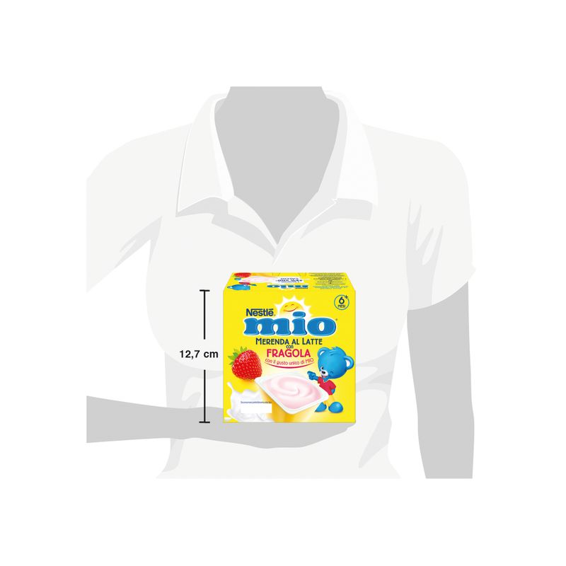 Nestlè Mio Merenda Al Latte Fragola 4 Vasetti da 100g-3