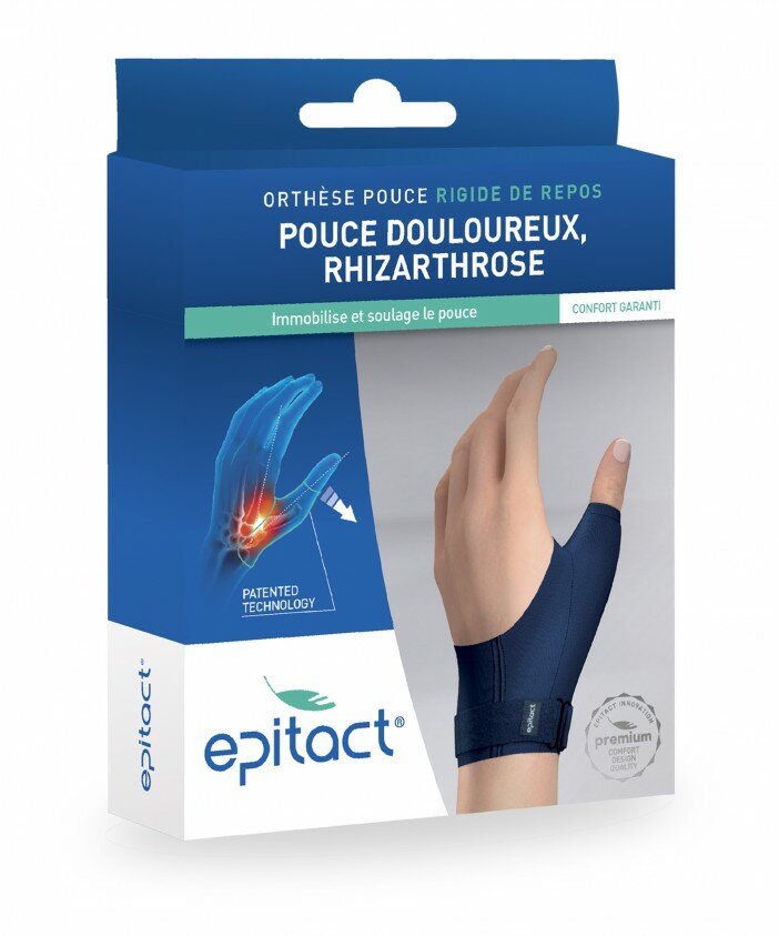 Epitact Ortesi Pollice Rigida da Riposo 1 pezzo mano destra taglia L-1